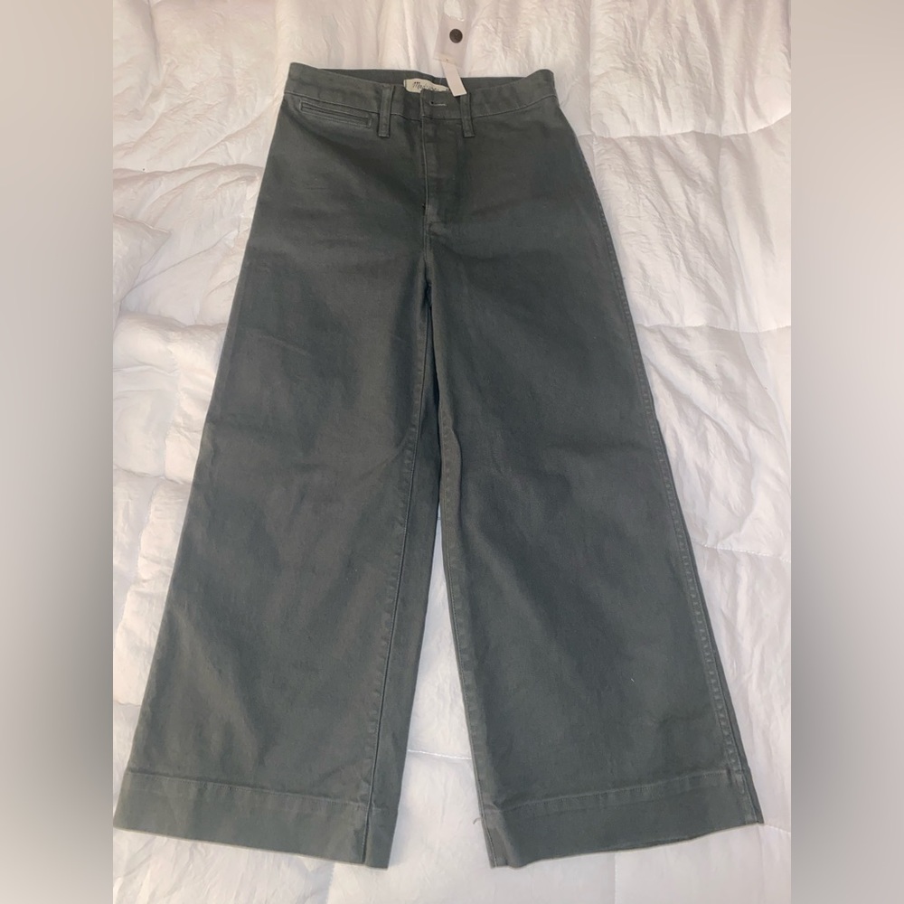 Madewell cropped high waisted flare jeans